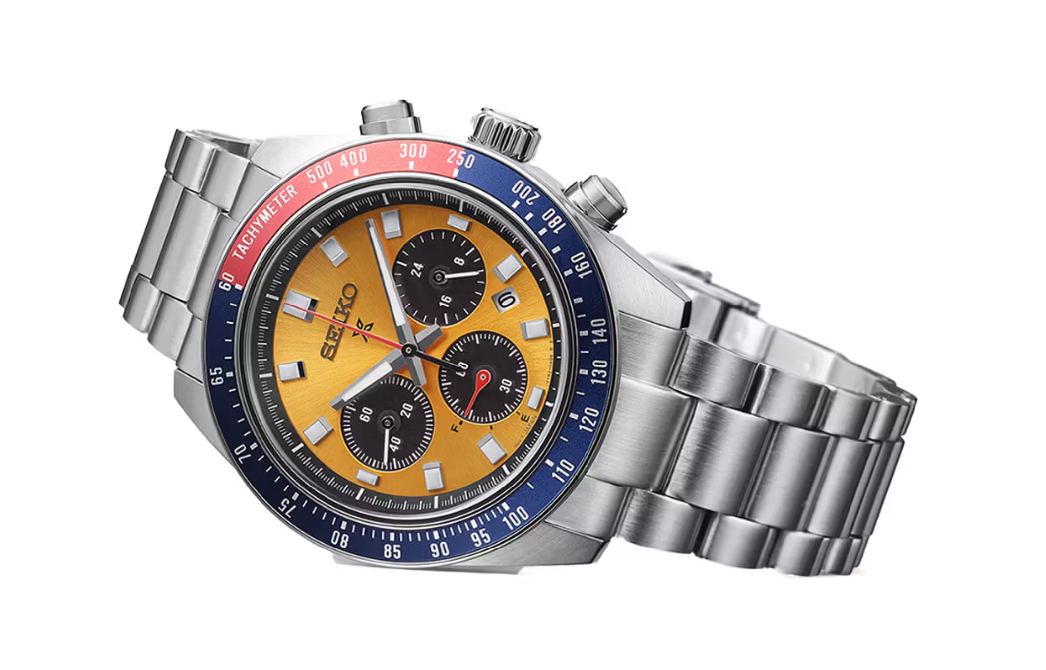 Seiko Unveils Yellow Dial Prospex Speedtimer Featuring Pepsi-Style Bezel